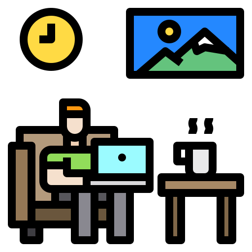 Working at home 图标