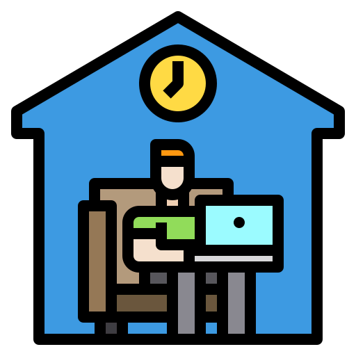 Working at home Ikona