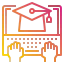 Graduation hat icon 64x64
