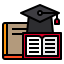 Graduation cap icon 64x64
