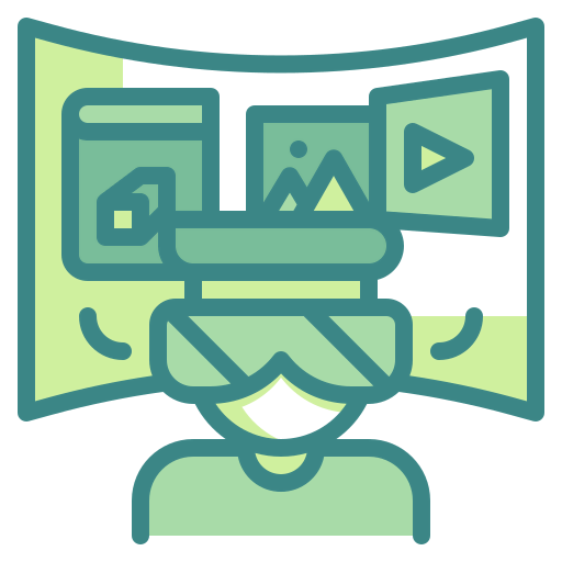 Virtual reality icon