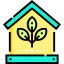 Eco house icon 64x64