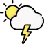 Scattered thunderstorms icon 64x64