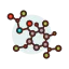 Молекулярная структура иконка 64x64