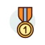 Золотая медаль иконка 64x64
