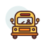 Школьный автобус иконка 64x64