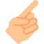 Pointing hand icon 64x64