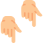 Pointing down ícono 64x64