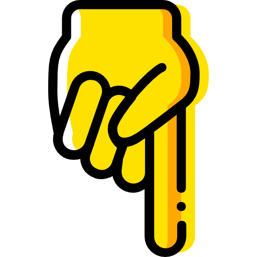 Pointing down icon