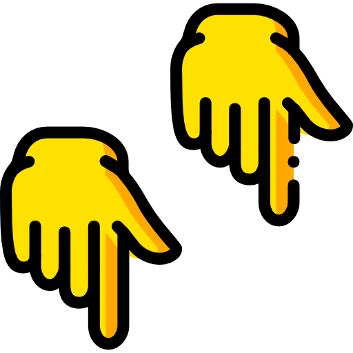 Pointing down icon