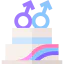 Wedding cake icon 64x64