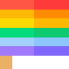 Rainbow flag Symbol 64x64
