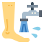 Wash feet icon 64x64