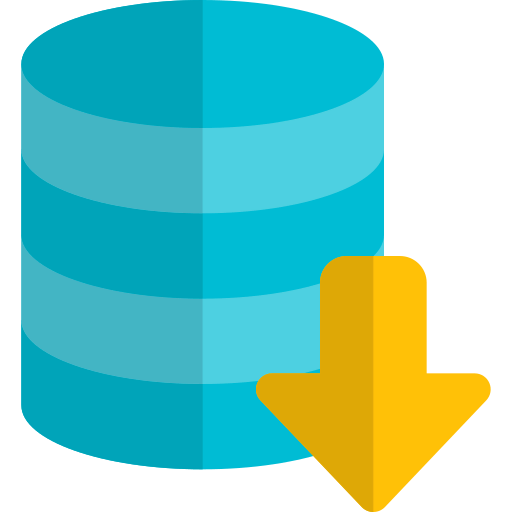 Downloading data icon