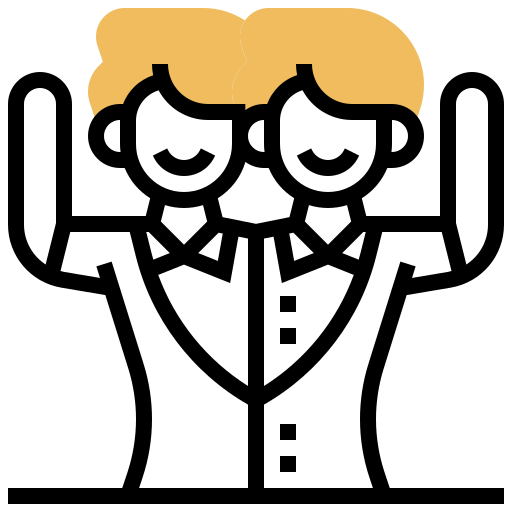 Two headed man icon