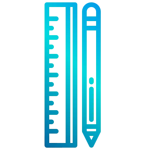 Ruler and pencil icon