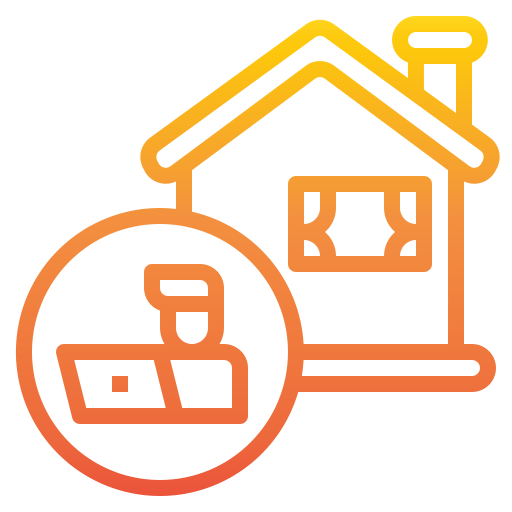 Working at home icon