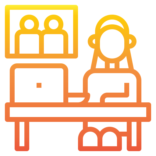 Working at home ícono