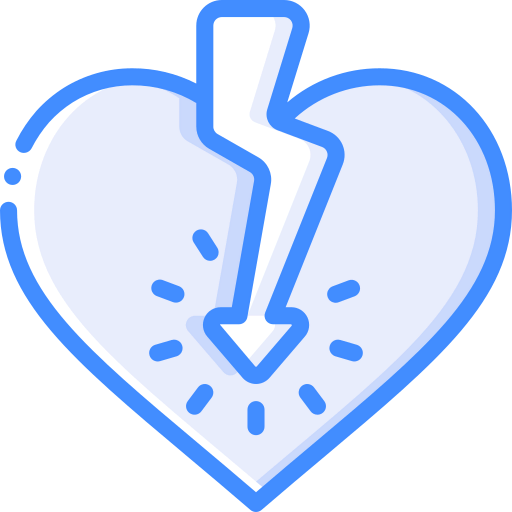 Heart attack icon