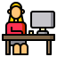 Work from home icon 64x64