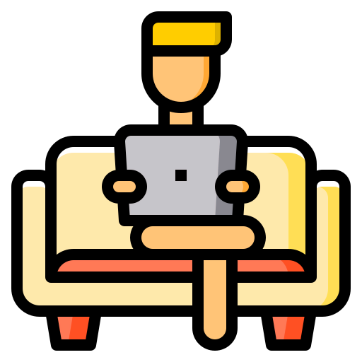 Working at home ícono