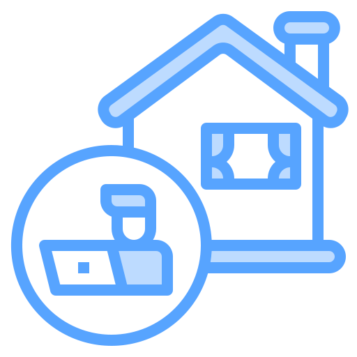 Working at home Symbol