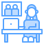 Working at home Working at home icon 64x64