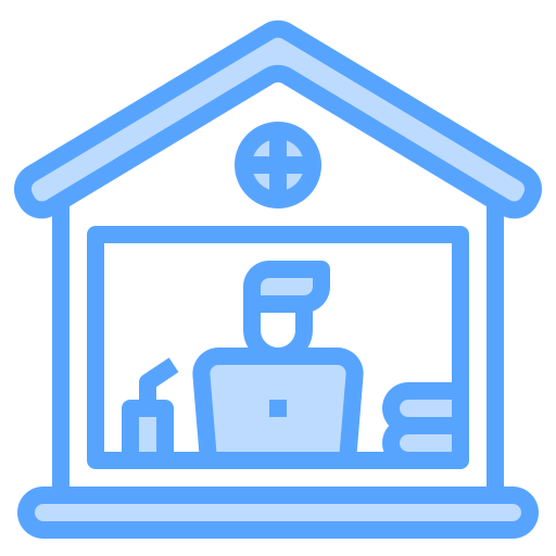 Working at home icon