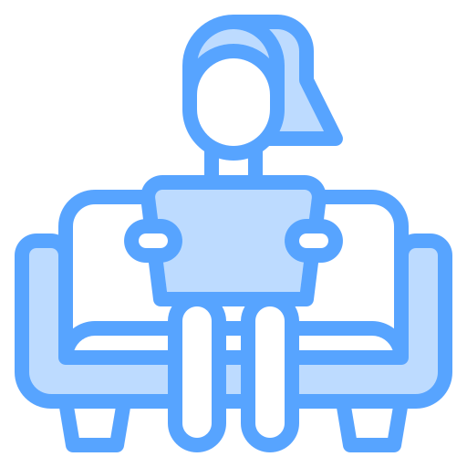 Working at home icon