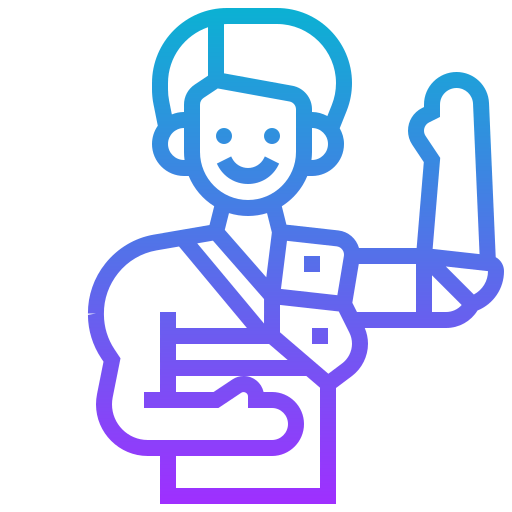 Bionic arm icon