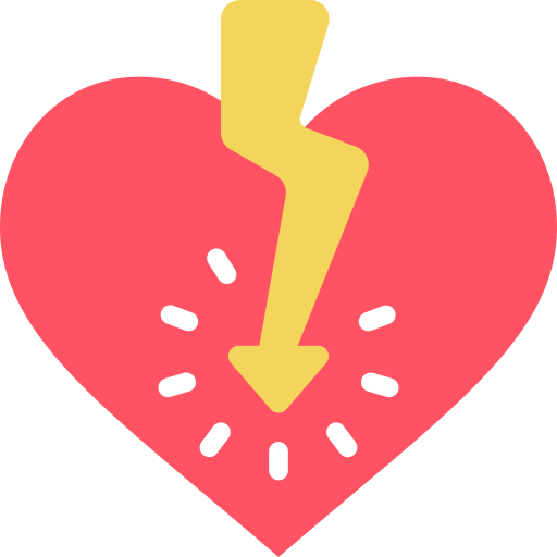 Heart attack icon