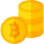 Bitcoin symbol icon 64x64
