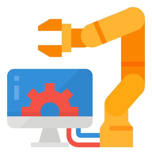 Robotic arm icon