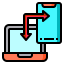 Data transfer icon 64x64