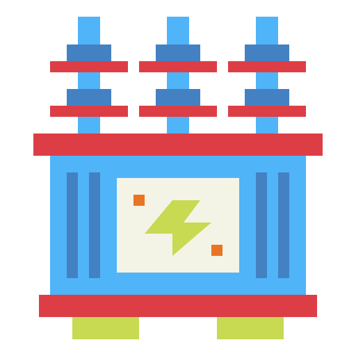 Power transformer icon