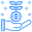 Money growth icon 64x64