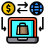 Shopping online icon 64x64