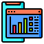 Mobile analytics icon 64x64
