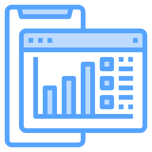 Mobile analytics 图标