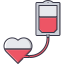 Blood transfusion icon 64x64