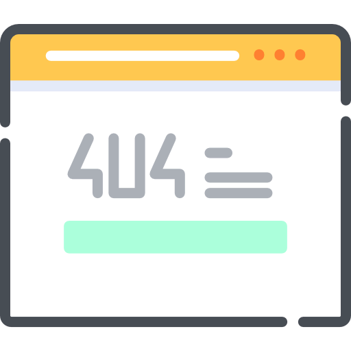 404 error ícono