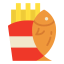 Fish and chips icon 64x64
