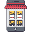 Online shopping icon 64x64