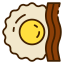 Egg and bacon icon 64x64