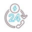 24 hours support Symbol 64x64