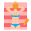 Sunbathing icon 64x64