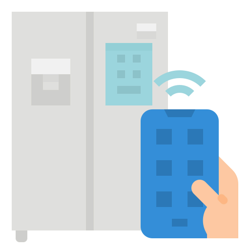 Smart refrigerator ícono