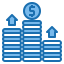 Money growth icon 64x64