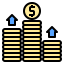 Money growth icon 64x64