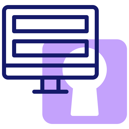 Secure computer icône